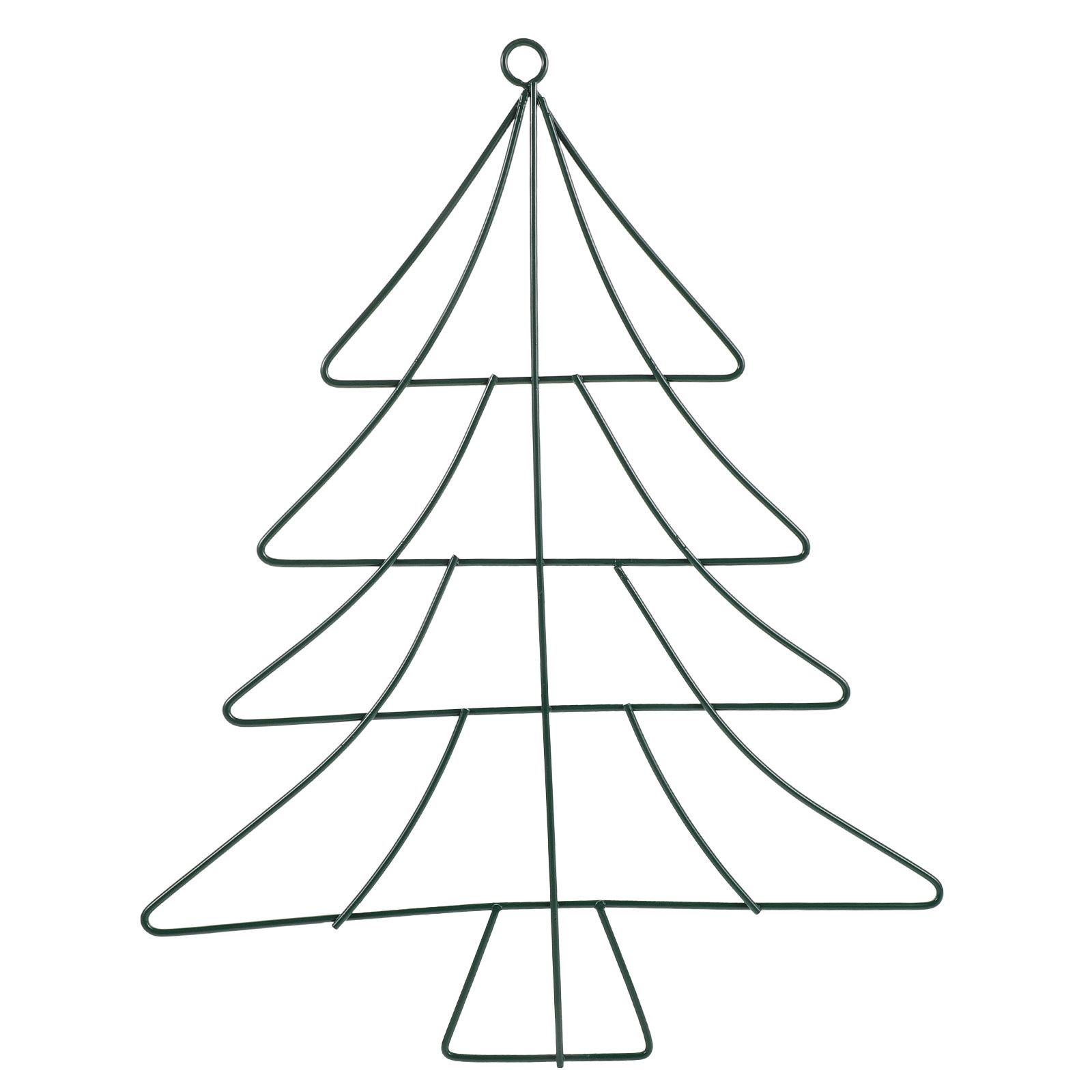 Wreath Form Wire - Christmas Tree Shaped Metal Wire Wreath