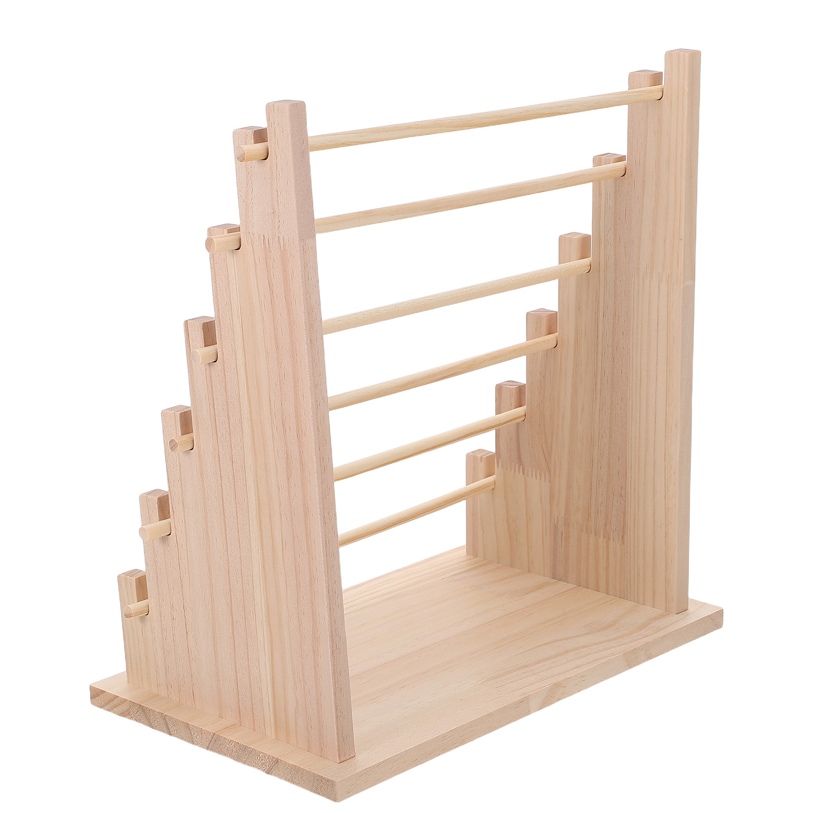 Florist Supply Shop - 6 Tier Wooden Ribbon Storage Rack