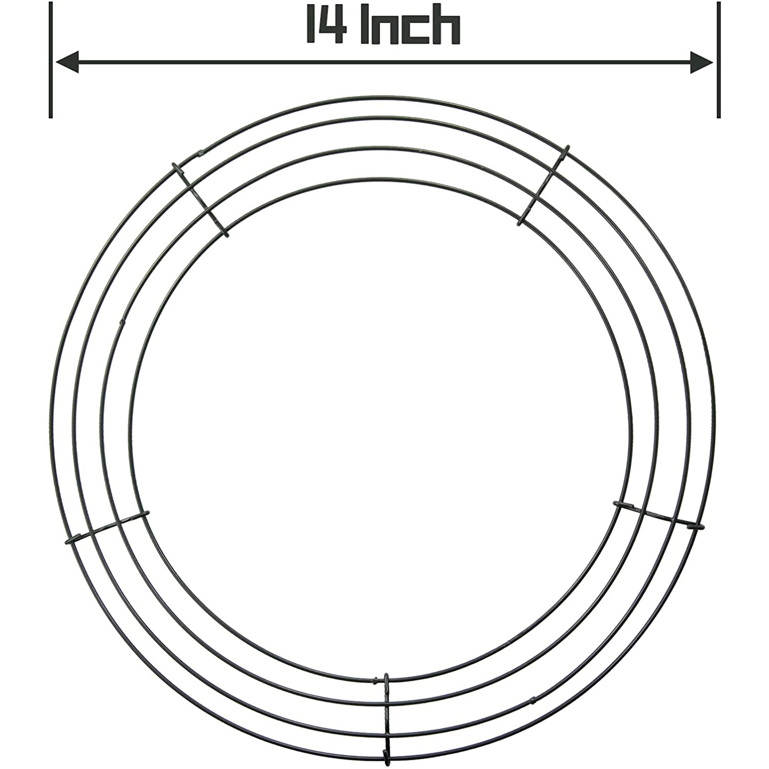 A25F-14 Inch Wire Wreath Frame - Wreath Form Wire ulasan dan harga