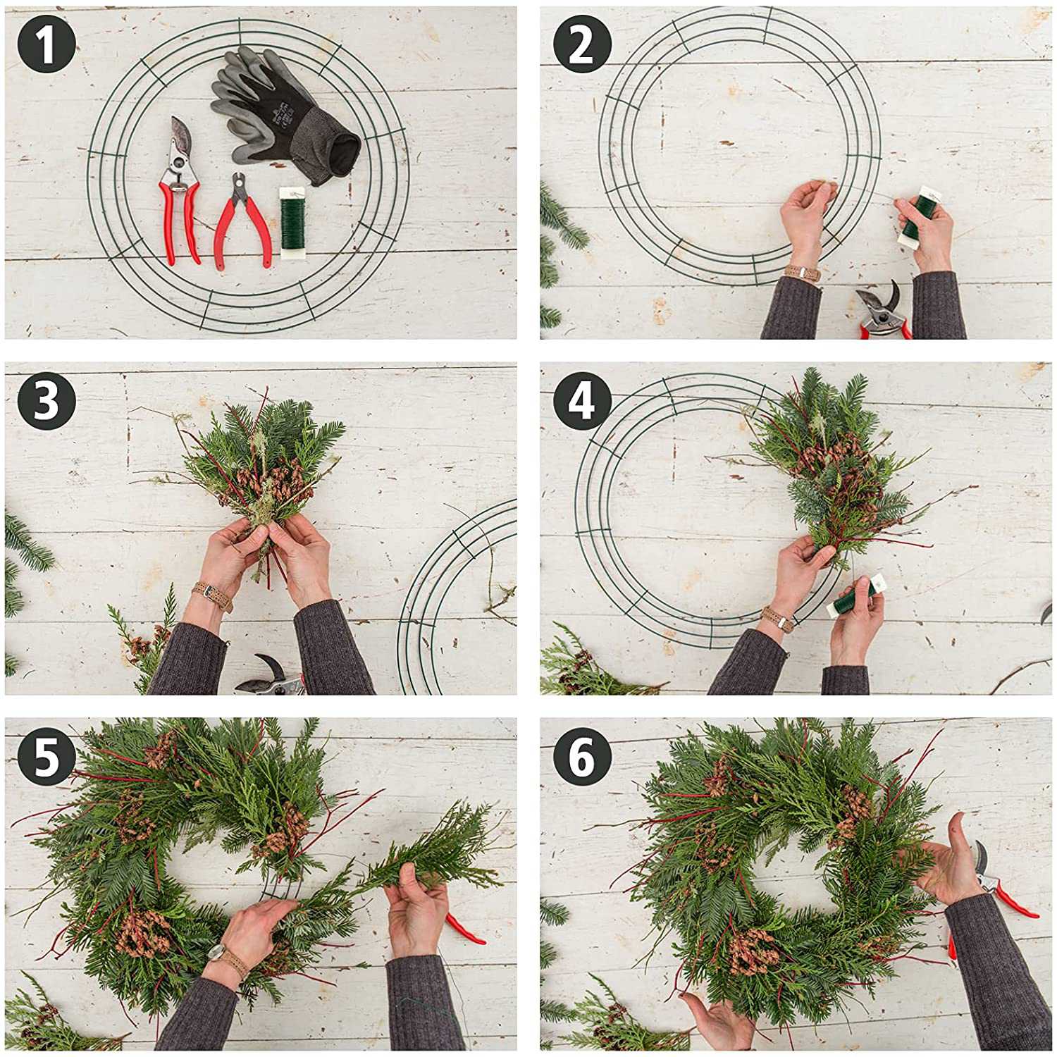 A25F-14 Inch Wire Wreath Frame - Wreath Form Wire ulasan dan harga