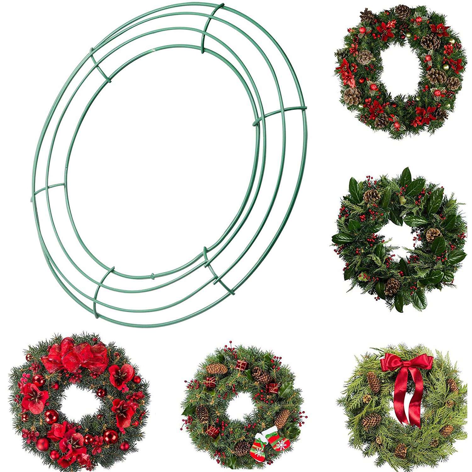 A25F-14 Inch Wire Wreath Frame - Wreath Form Wire ulasan dan harga