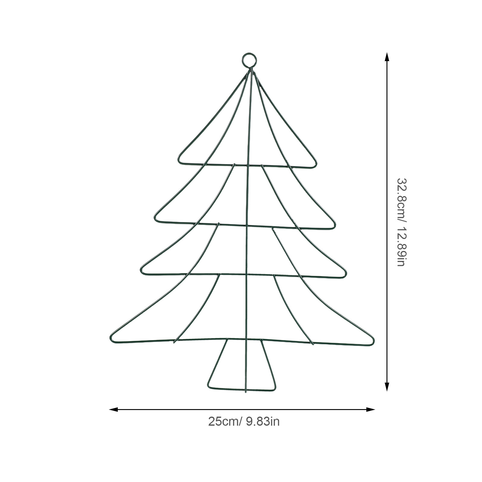 Christmas Tree Shaped Metal Wi - Wreath Form Wire ulasan dan harga