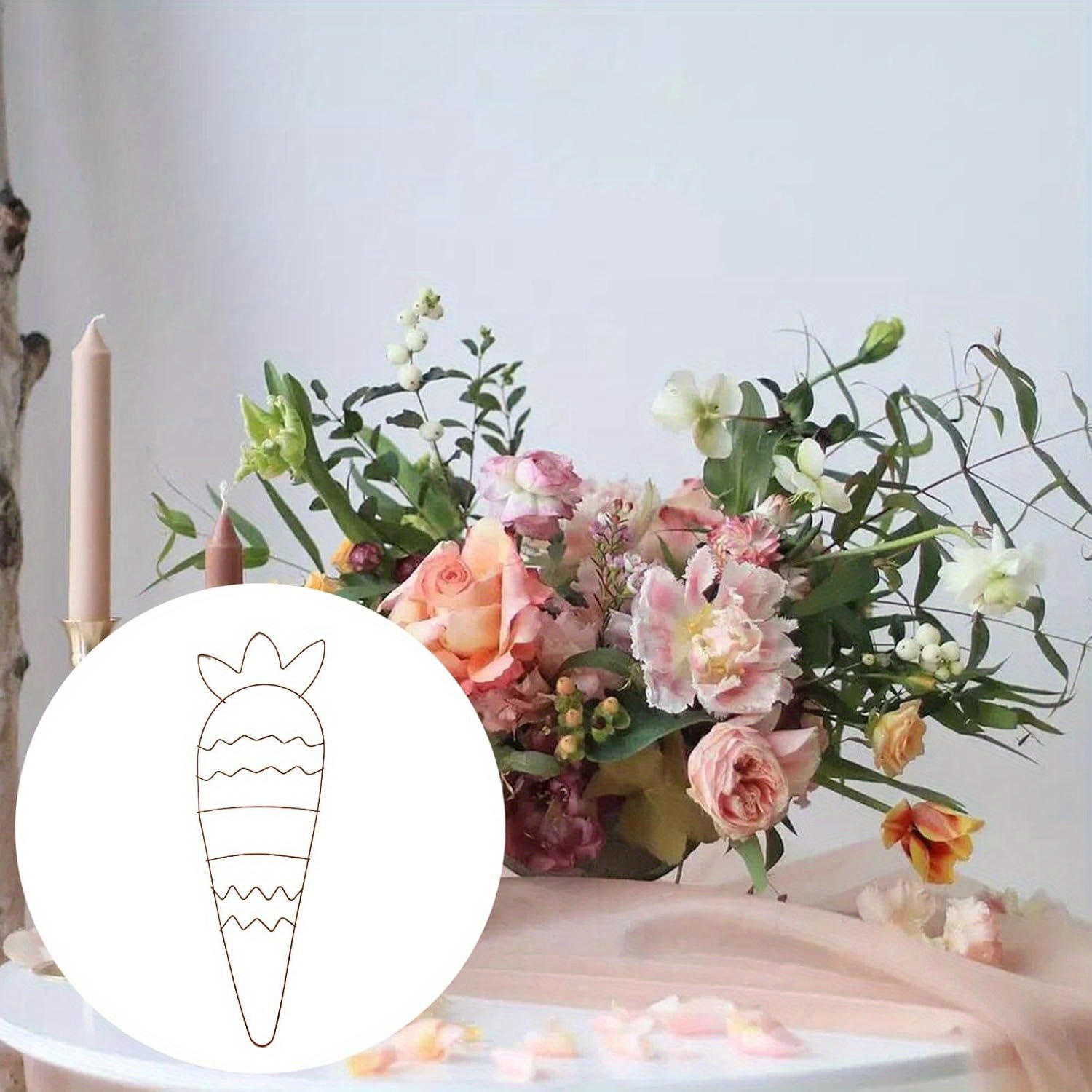 Easter Bunny Wreath Metal Fram - Wreath Form Wire ulasan dan harga