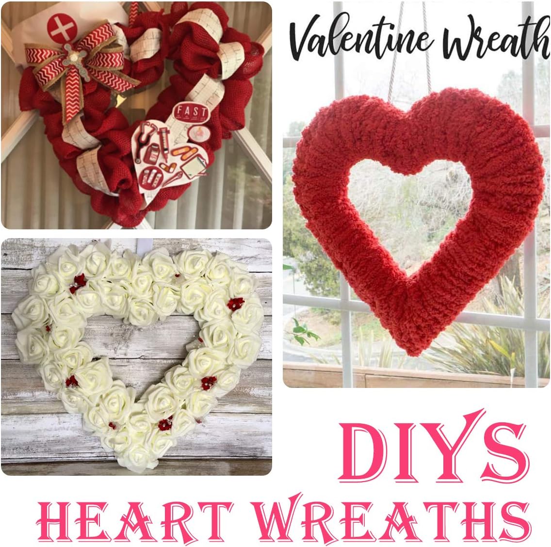 3 Pack Premium Metal Heart  Fo - Wreath Form Wire ulasan dan harga