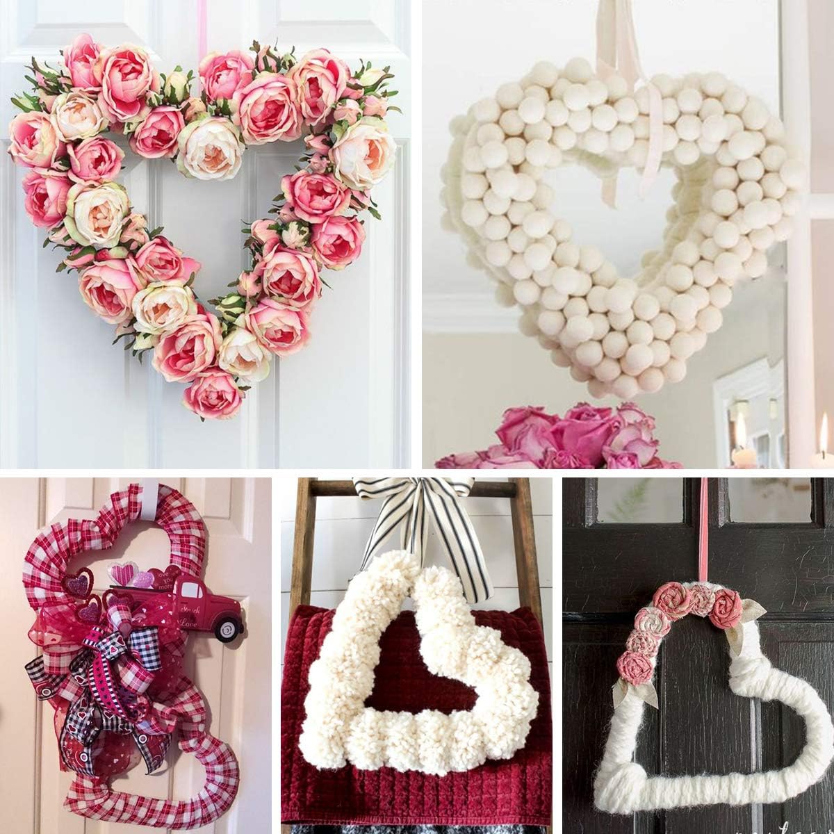 3 Pack Premium Metal Heart  Fo - Wreath Form Wire ulasan dan harga