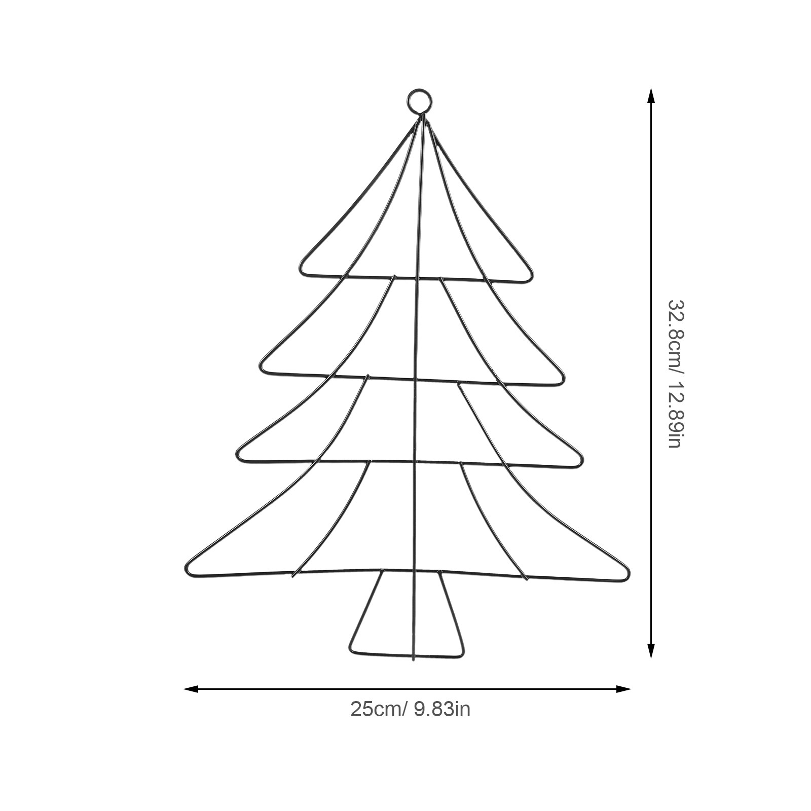 2026 Christmas Tree Shaped Met - Wreath Form Wire ulasan dan harga