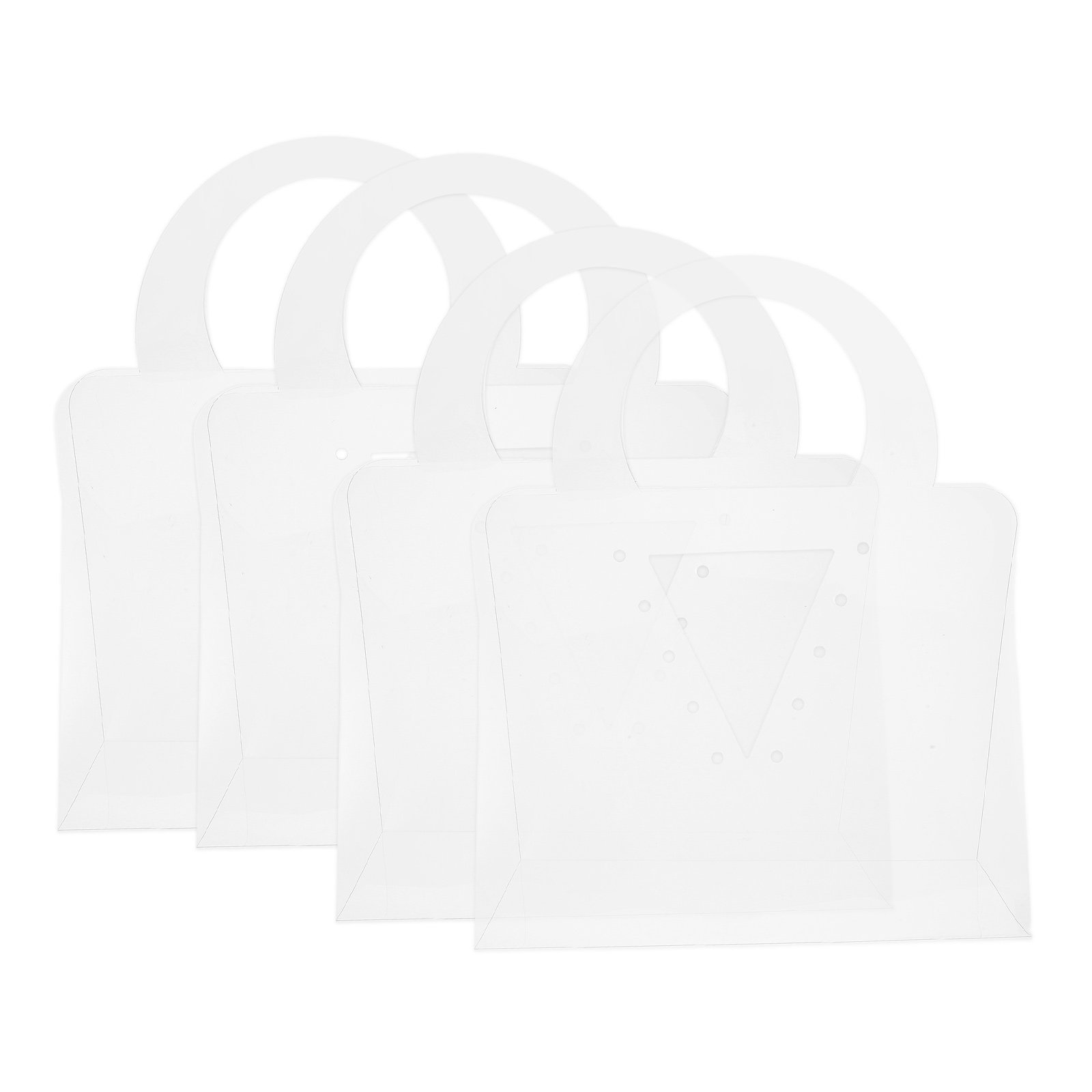 4Pcs Clear Bouquet Gift Bags w - Florist Supply Shop ulasan dan harga