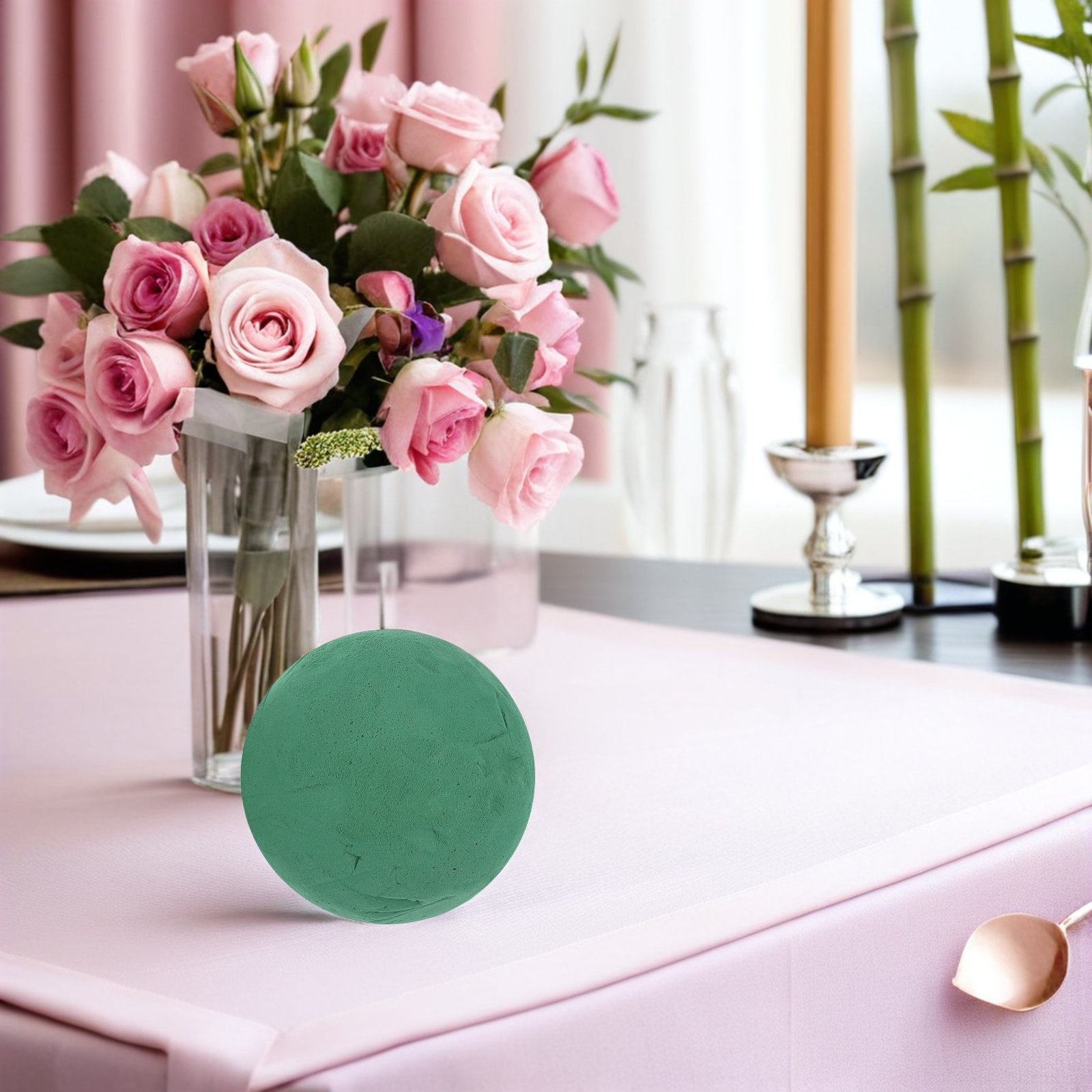 4Pcs Floral Foam Sphere 12Cm R - Anda Florist Supply ulasan dan harga