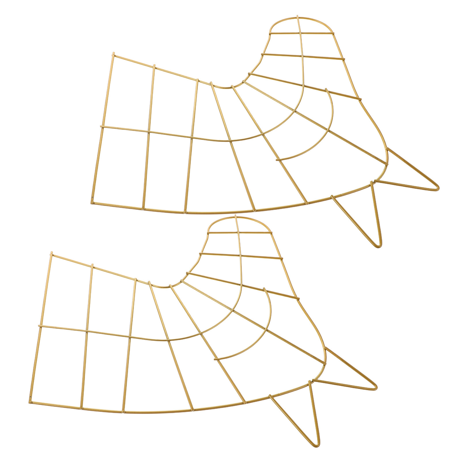 2Pcs Metal Wreath Frame Gold H - Wreath Form Wire ulasan dan harga