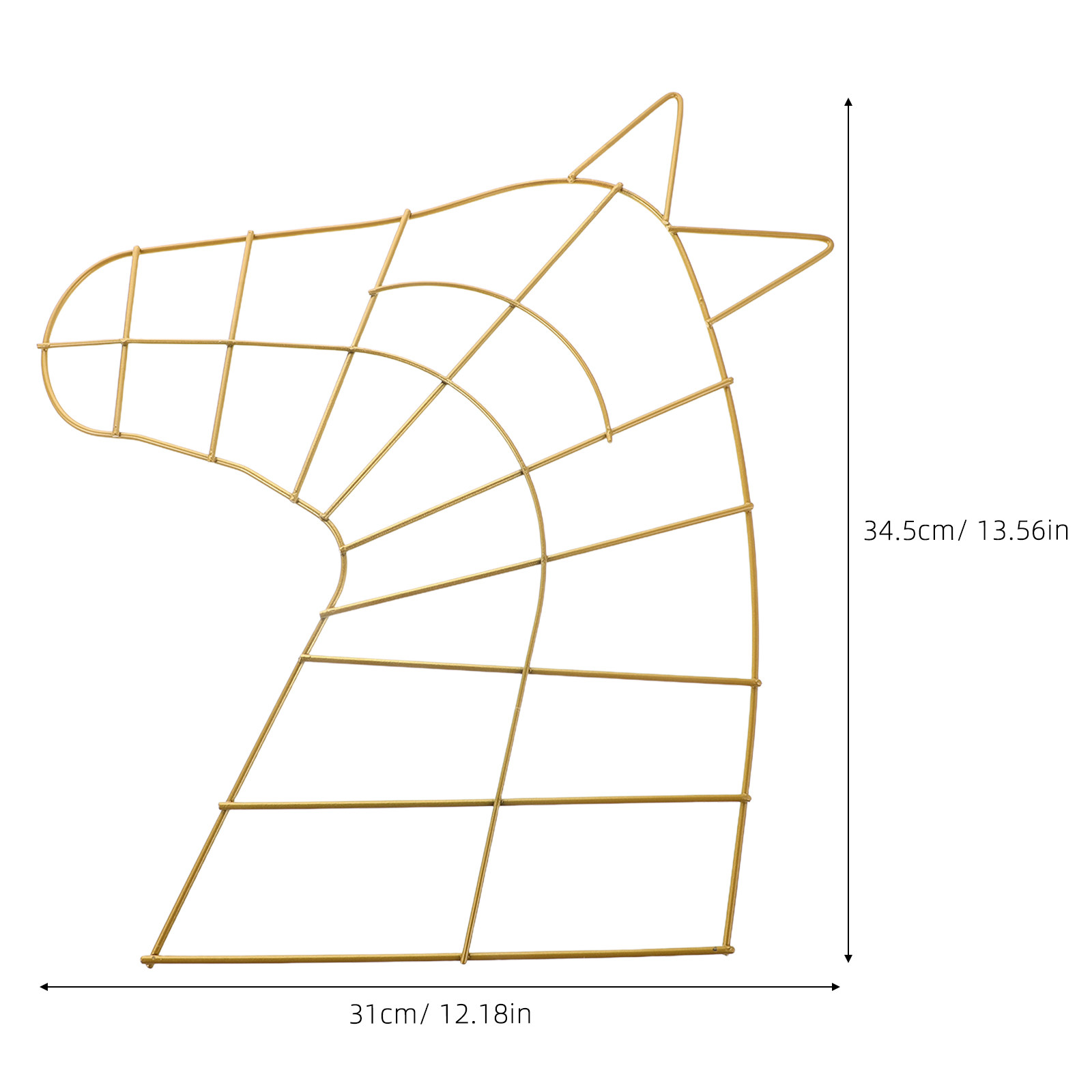 2Pcs Metal Wreath Frame Gold H - Wreath Form Wire ulasan dan harga