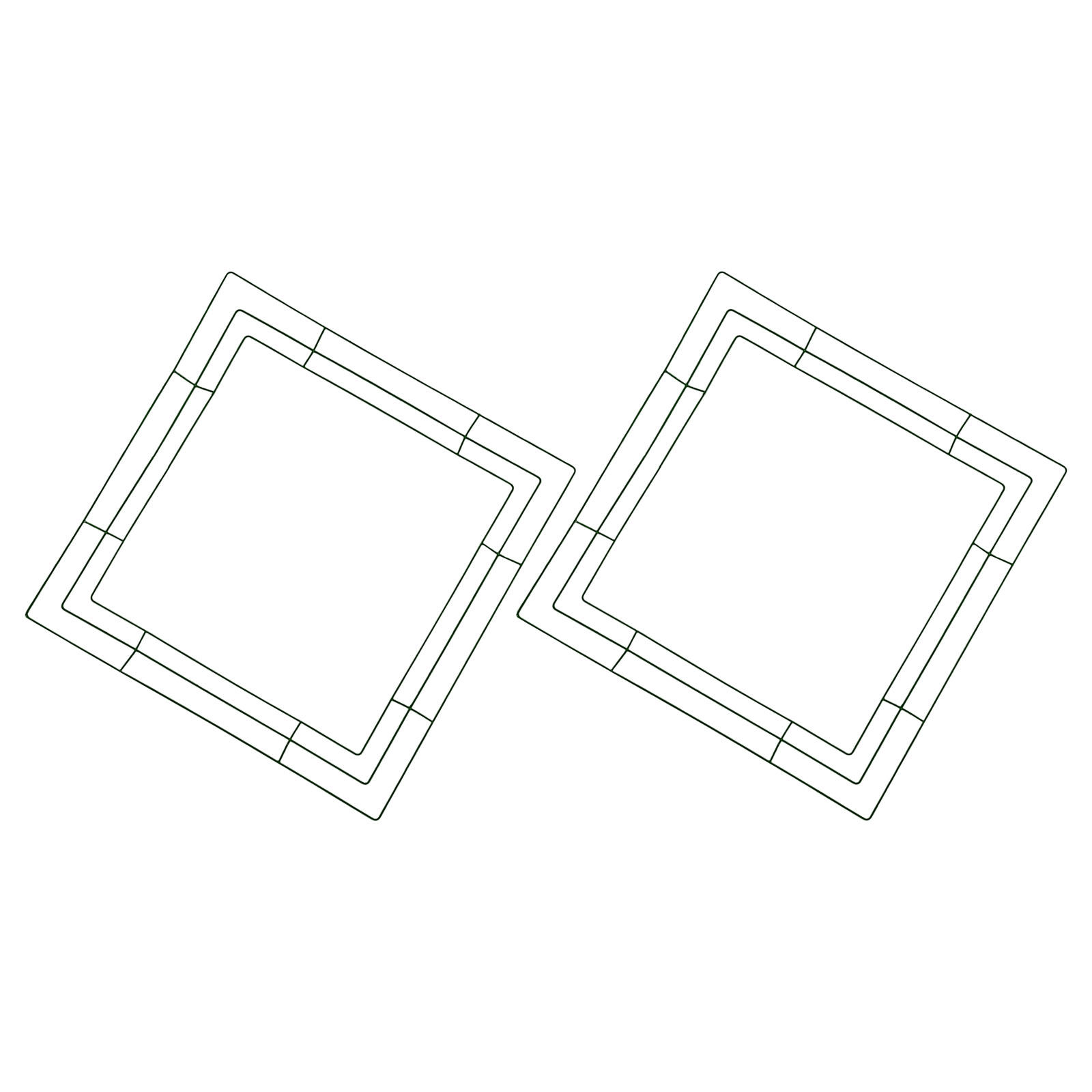 Square Wreath Frame Floral DIY - Wreath Form Wire ulasan dan harga