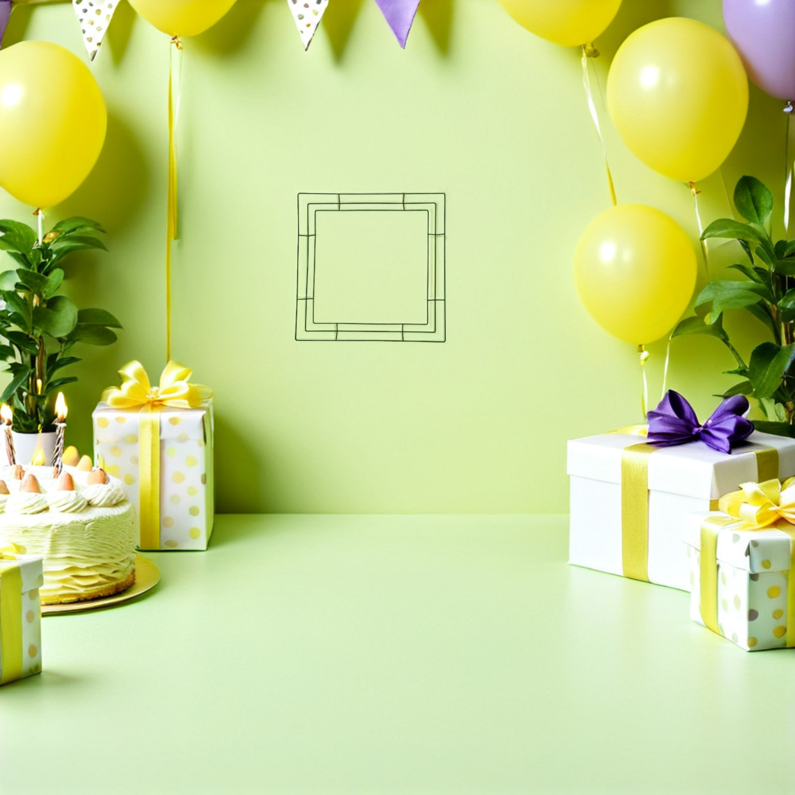 Square Wreath Frame Floral DIY - Wreath Form Wire ulasan dan harga