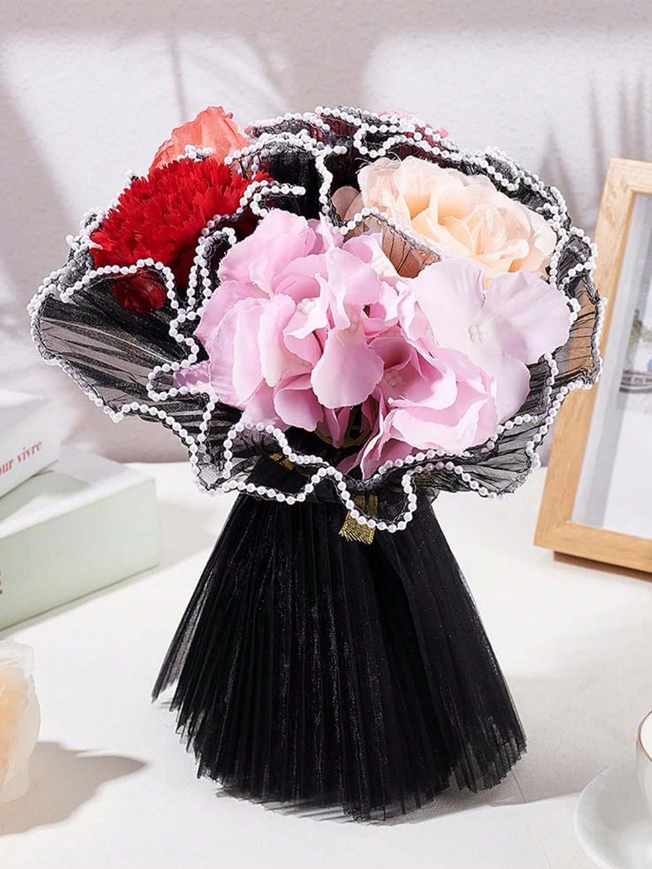 4Yards Faux Pearl Edge Flower  - Anda Florist Supply ulasan dan harga