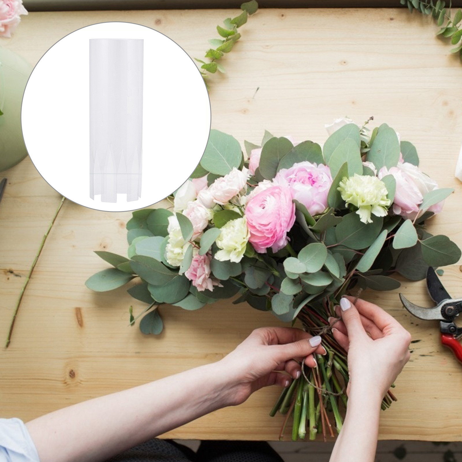 10Pcs Plastic Bouquet Frame Bo - Florist Supply Shop ulasan dan harga